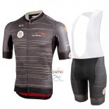 Castelli UAE Tour Ropa Ciclismo Culotte Corto 2019 Hombre Mangas Cortas Gris