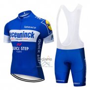 Deceuninck Quick Step Ropa Ciclismo Culotte Corto 2019 Mangas Cortas Azul Blanco