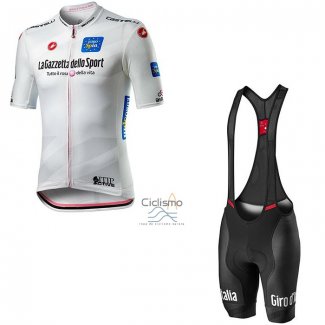 Giro d'Italia Ropa Ciclismo Culotte Corto 2020 Hombre Mangas Cortas Blanco