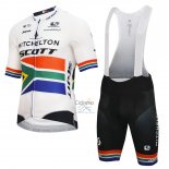 Micheliton Scott Ropa Ciclismo Culotte Corto 2018 Hombre Mangas Cortas Blanco