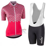 Nalini Wave Ropa Ciclismo Culotte Corto 2017 Mujer Mangas Cortas Rojo