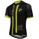 Pinarello Ropa Ciclismo Culotte Corto 2016 Hombre Mangas Cortas Negro AMarillo