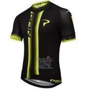 Pinarello Ropa Ciclismo Culotte Corto 2016 Hombre Mangas Cortas Negro AMarillo
