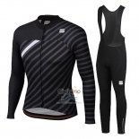 Sportful Ropa Ciclismo Culotte Largo 2020 Mujer Mangas Largas Negro Blanco
