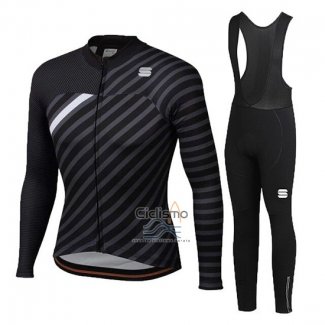 Sportful Ropa Ciclismo Culotte Largo 2020 Mujer Mangas Largas Negro Blanco