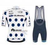 Subaru Lider Ropa Ciclismo Culotte Corto 2020 Hombre Mangas Cortas Blanco Azul