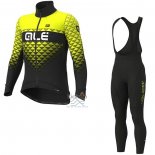 Ale Ropa Ciclismo Culotte Largo 2020 Hombre Mangas Largas AMarillo Negro(3)