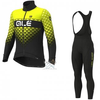 Ale Ropa Ciclismo Culotte Largo 2020 Hombre Mangas Largas AMarillo Negro(3)