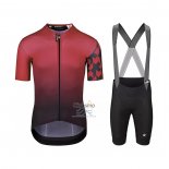 Assos Ropa Ciclismo Culotte Corto 2021 Hombre Mangas Cortas Profundo Rojo