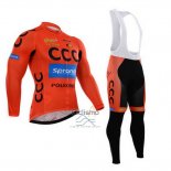 Ccc Ropa Ciclismo Culotte Largo 2015 Mangas Largas Negro y Naranja