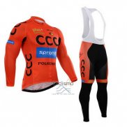 Ccc Ropa Ciclismo Culotte Largo 2015 Mangas Largas Negro y Naranja