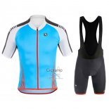 Giordana Sahara Ropa Ciclismo Culotte Corto 2017 Hombre Mangas Cortas Blanco y Azur