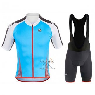 Giordana Sahara Ropa Ciclismo Culotte Corto 2017 Hombre Mangas Cortas Blanco y Azur