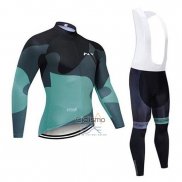 Northwave Ropa Ciclismo Culotte Largo 2020 Hombre Mangas Largas Negro Verde