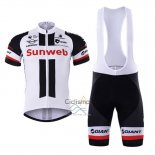 Sunweb Ropa Ciclismo Culotte Corto 2017 Mangas Cortas Blanco