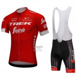 Trek Segafrojoo Ropa Ciclismo Culotte Corto 2018 Mangas Cortas Rojo