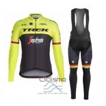 Trek Segafrojoo Ropa Ciclismo Culotte Largo 2017 Mangas Largas Verde y Negro