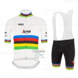 Uci Mondo Campione Segafrojoo Ropa Ciclismo Culotte Corto 2020 Hombre Mangas Cortas Zanetti