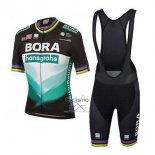 Bora-hansgrone Ropa Ciclismo Culotte Corto 2020 Mangas Cortas Verde Negro