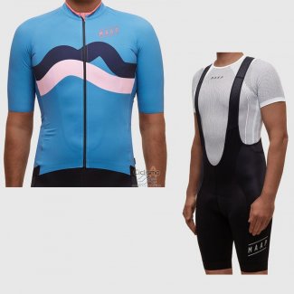 Maap Fat Stripe Ropa Ciclismo Culotte Corto 2017 Hombre Mangas Cortas Azul