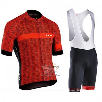 Northwave Ropa Ciclismo Culotte Corto 2019 Hombre Mangas Cortas Rojo