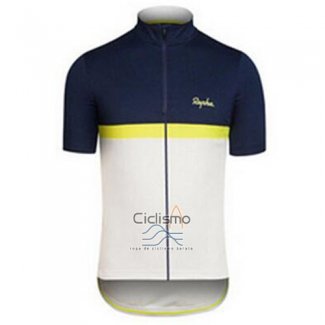 Rapha Ropa Ciclismo Culotte Corto 2016 Hombre Mangas Cortas Azul y Blanco