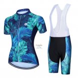 Steep Ropa Ciclismo Culotte Corto 2023 Mujer Mangas Cortas Azul Negro