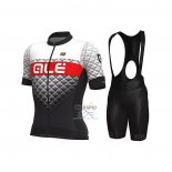 Ale Ropa Ciclismo Culotte Corto 2021 Hombre Mangas Cortas Blanco Negro Rojo