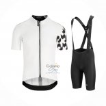 Assos Ropa Ciclismo Culotte Corto 2021 Hombre Mangas Cortas Blanco Negro