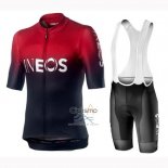 Castelli INEOS Ropa Ciclismo Culotte Corto 2019 Mangas Cortas Negro Rojo