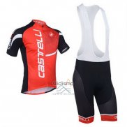 Castelli Ropa Ciclismo Culotte Corto 2013 Hombre Mangas Cortas Negro y Rojo