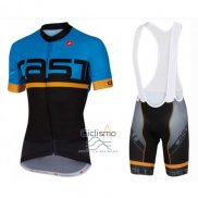 Castelli Ropa Ciclismo Culotte Corto 2016 Hombre Mangas Cortas Azul Negro