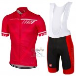 Castelli Ropa Ciclismo Culotte Corto 2017 Hombre Mangas Cortas Rojo