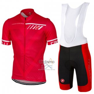 Castelli Ropa Ciclismo Culotte Corto 2017 Hombre Mangas Cortas Rojo