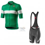 Castelli Ropa Ciclismo Culotte Corto 2021 Hombre Mangas Cortas Verde
