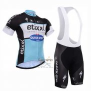 Etixx Quick Step Ropa Ciclismo Culotte Corto 2015 Mangas Cortas Negro y Blanco