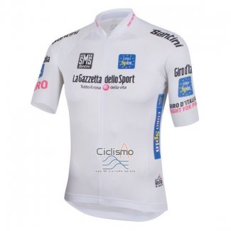 Giro d'Italia Ropa Ciclismo Culotte Corto 2016 Hombre Mangas Cortas Blanco
