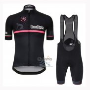 Giro d'Italia Ropa Ciclismo Culotte Corto 2019 Hombre Mangas Cortas Negro