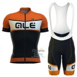 Ale Ropa Ciclismo Culotte Corto 2016 Hombre Mangas Cortas Negro y Naranja