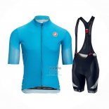 Castelli Ropa Ciclismo Culotte Corto 2021 Hombre Mangas Cortas Azul Claro