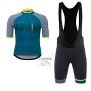 Granada Vuelta Espana Ropa Ciclismo Culotte Corto 2017 Hombre Mangas Cortas Azul