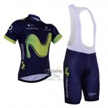 Movistar Ropa Ciclismo Culotte Corto 2017 Mangas Cortas Negro