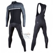 Nalini Ropa Ciclismo Culotte Largo 2017 Men Mangas Largas Negro y Gris