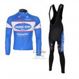 Quick Step Floor Ropa Ciclismo Culotte Largo 2010 Mangas Largas Azur