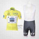 Saxobank Lider Ropa Ciclismo Culotte Corto 2010 Hombre Mangas Cortas AMarillo