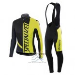 Specialized Ropa Ciclismo Culotte Largo 2016 Hombre Mangas Largas Ml Negro y AMarillo