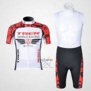 Trek Ropa Ciclismo Culotte Corto 2011 Mangas Cortas Rojo y Blanco