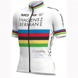 Uci Mondo Campione Androni Giocattoli Ropa Ciclismo Culotte Corto 2019 Hombre Mangas Cortas Blanco