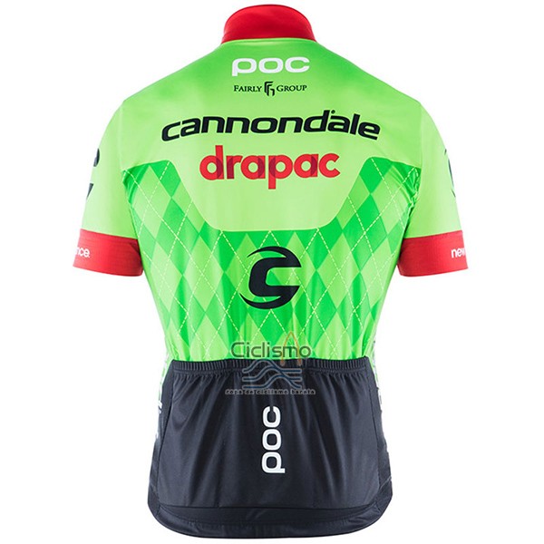 Cannondale Drapac Ropa Ciclismo Culotte Corto 2017 Hombre Mangas Cortas Verde