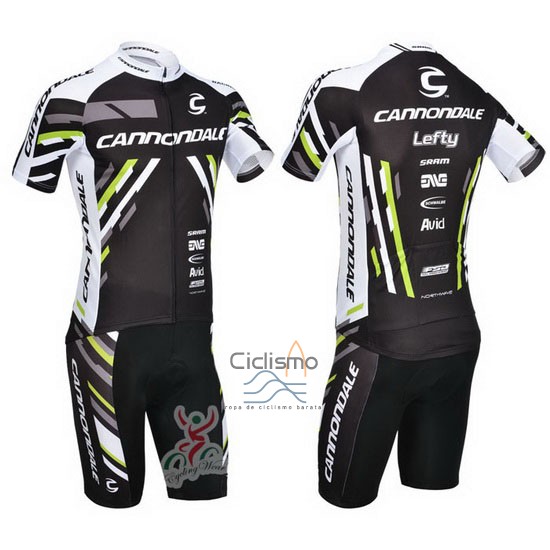 Cannondale Ropa Ciclismo Culotte Corto 2013 Hombre Mangas Cortas Negro